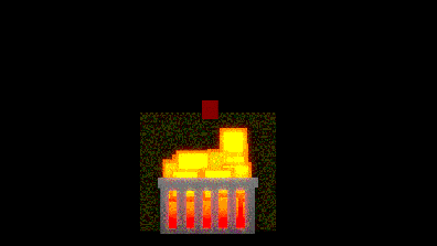 Pixel Fire Glow